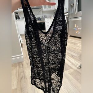 Wilfred black lace bodysuit